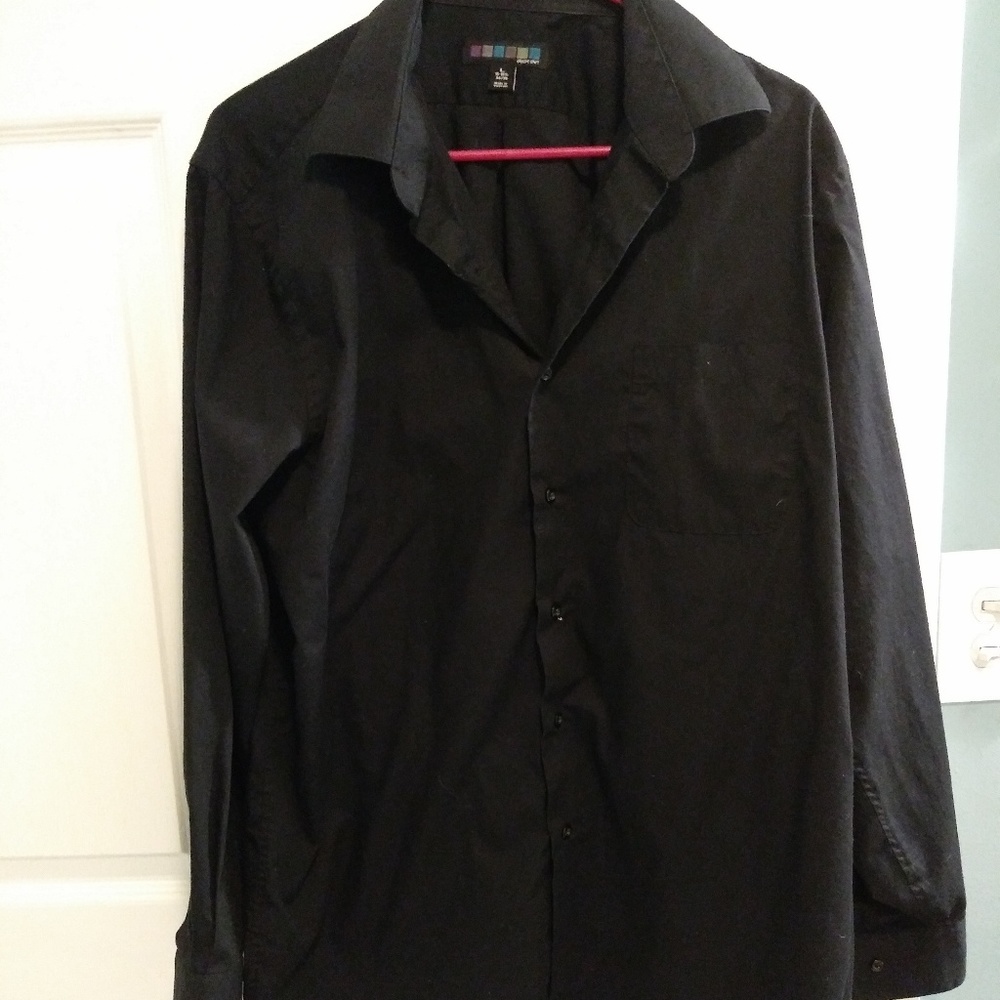 Black Mens Dress Shirt